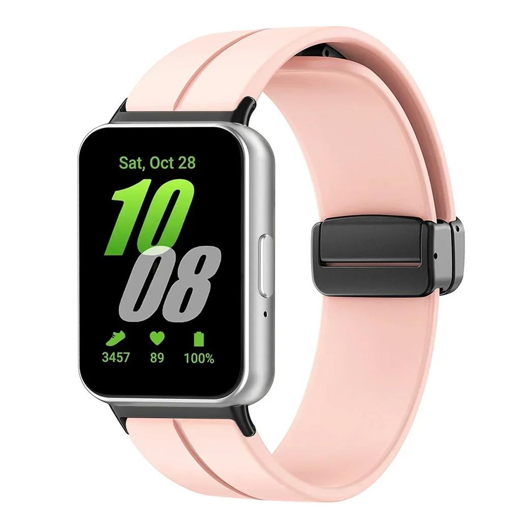 Silicone Strap For Samsung Galaxy Fit3 Watch Band Magnetic Buckle Wristband For Samsung Galaxy Fit 3 Bracelet Replacement Correa