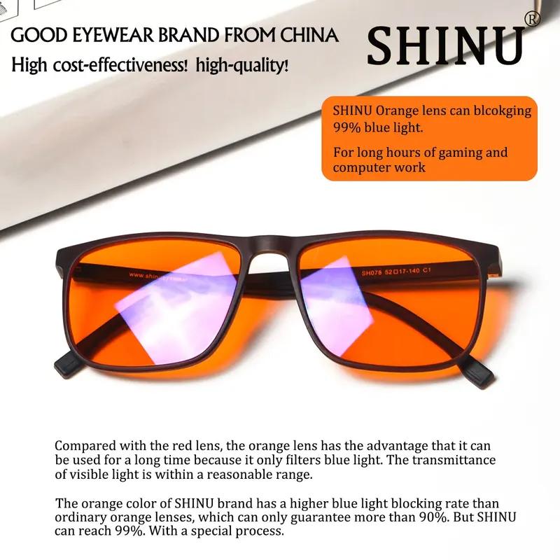 SHINU Blue Light Blocking Glasses Blue Light Reduction Fitover Anti-Blue Blocking Computer Gaming Glasses