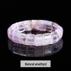 Женский браслет из аметиста и розового кварца Jingde - Простой дизайн в один ряд