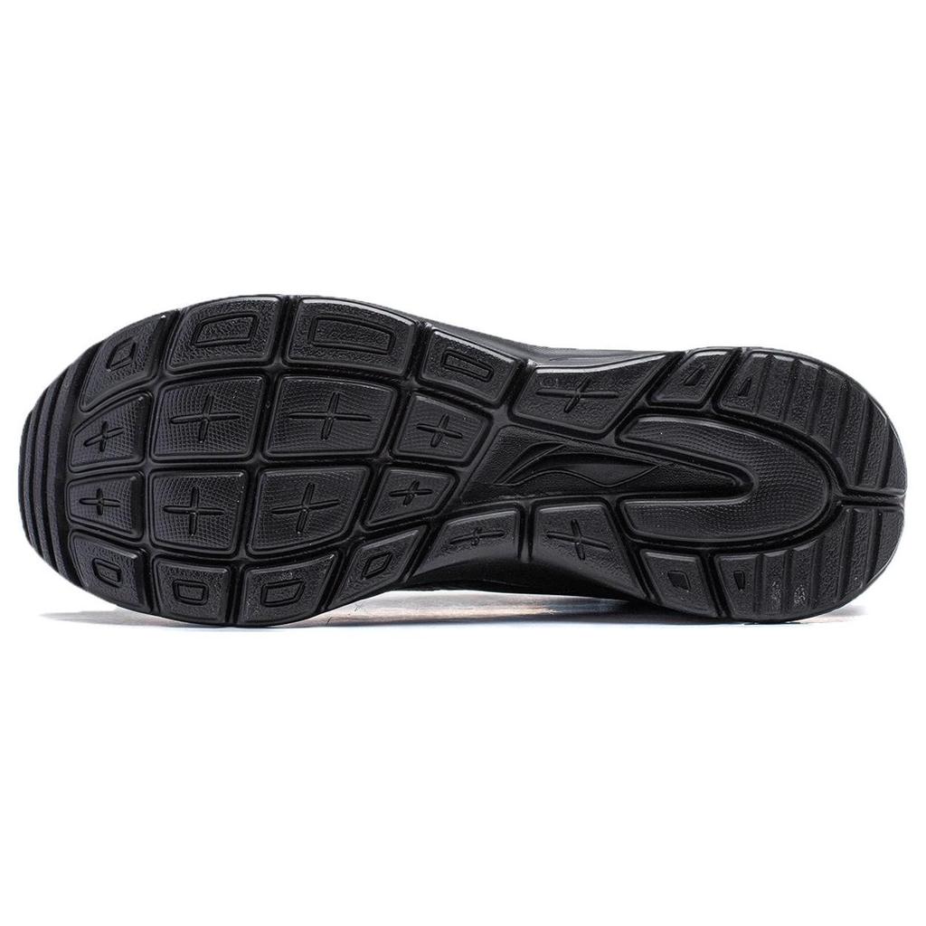 Li Ning Yu Yi износостойкие низкие повседневные туфли мужские кроссовки черные AGLT151-3