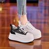 High-value Little White Shoes Women's Versatile 2025 Summer New Lightweight Muffin Soft-soled Casual Shoes Thick-soled Heightening Women's Shoes