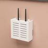 WiFi Router Storage Box Wall Mount Wooden Router Shelf Organizer Power Strip Cable Management Hider Rack for Modem Cable Router Cover