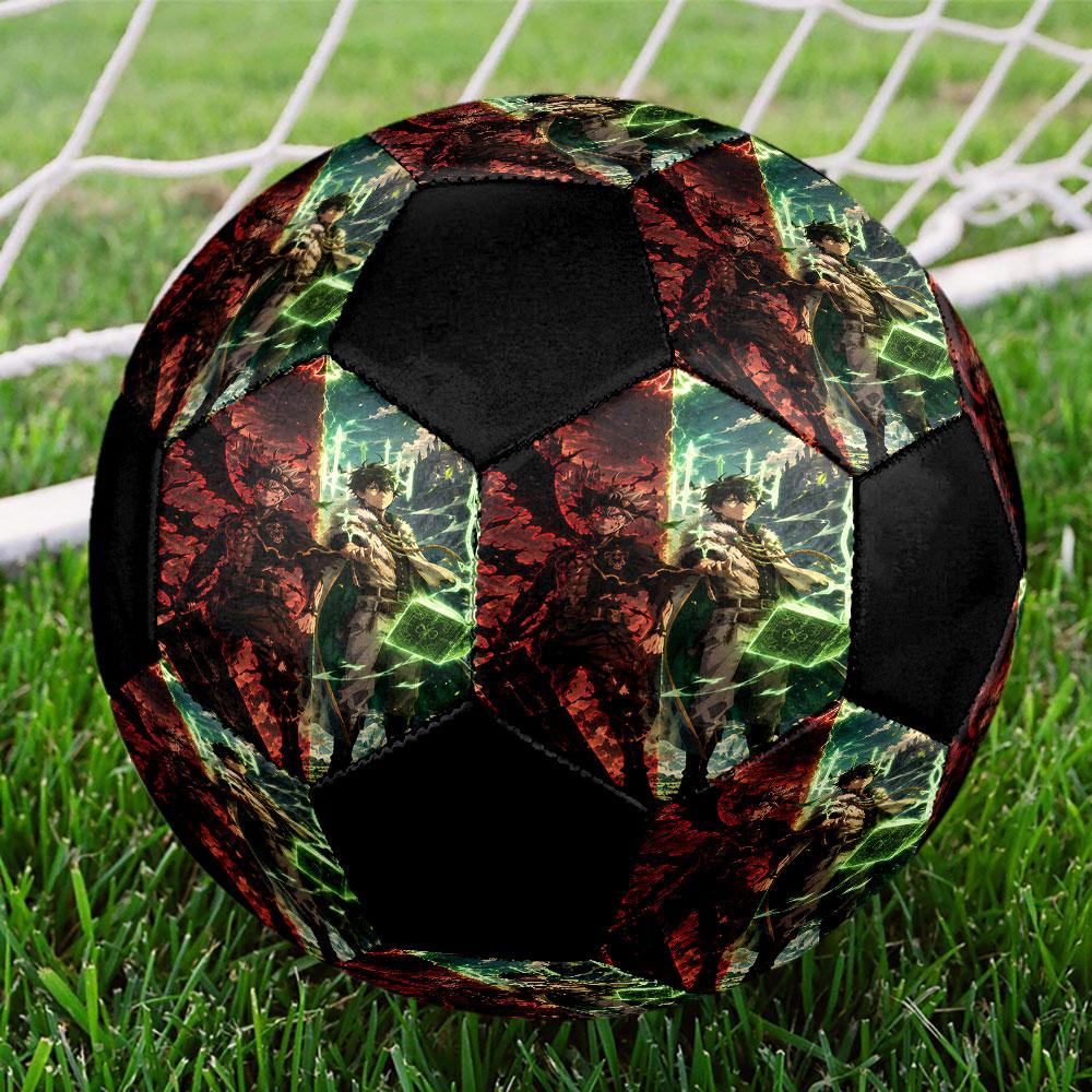 1pc Black Clover Soccer Ball Size 5 Indoor Soccer Ball Fashion Colorful Backyard Game - Great For Sports Fans Gift HE1
