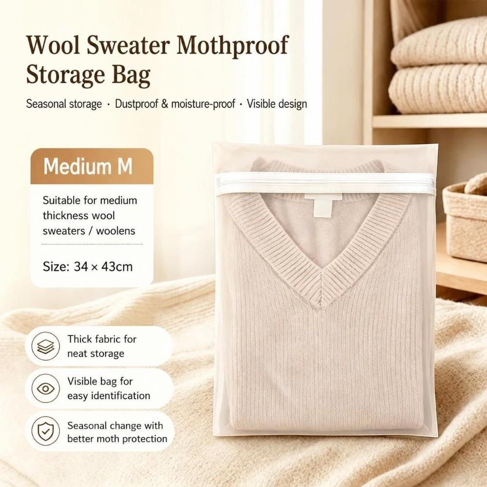 Rectangular Clothing Storage Bag Anti Yellowing Clothing Organizer For Bedroom Wardrobe