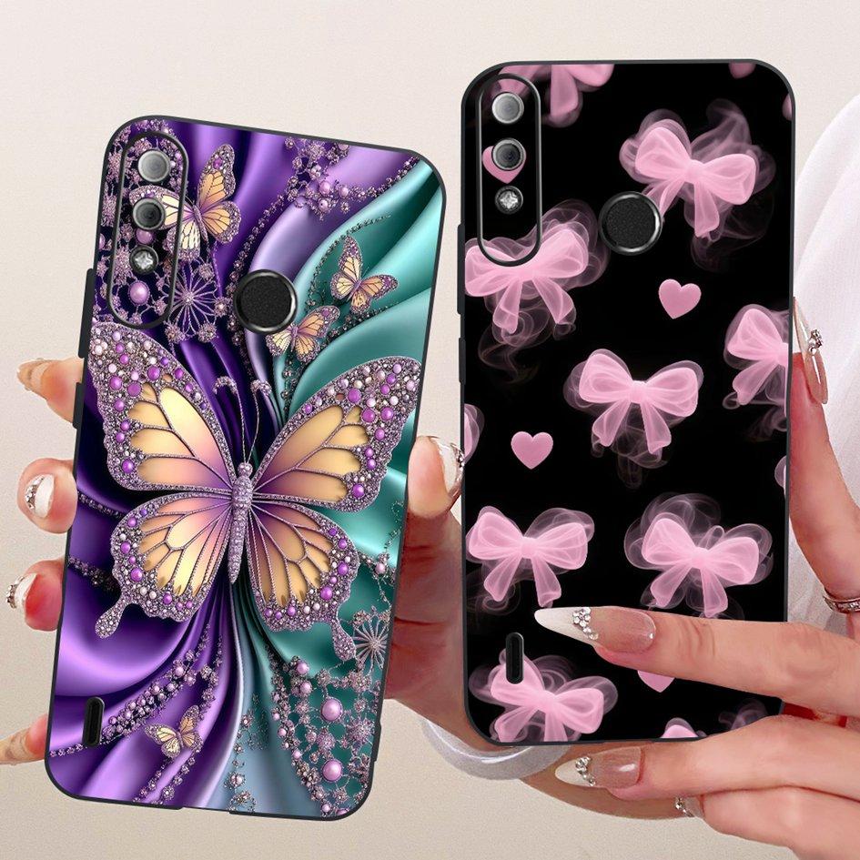 Чехол для Itel A56 Pro Ударопрочный Силиконовый Модный Бабочка Мягкий ТПУ Funda Задняя Крышка Телефона Для Itel A26 A37 A 56 ItelA56 Бампер