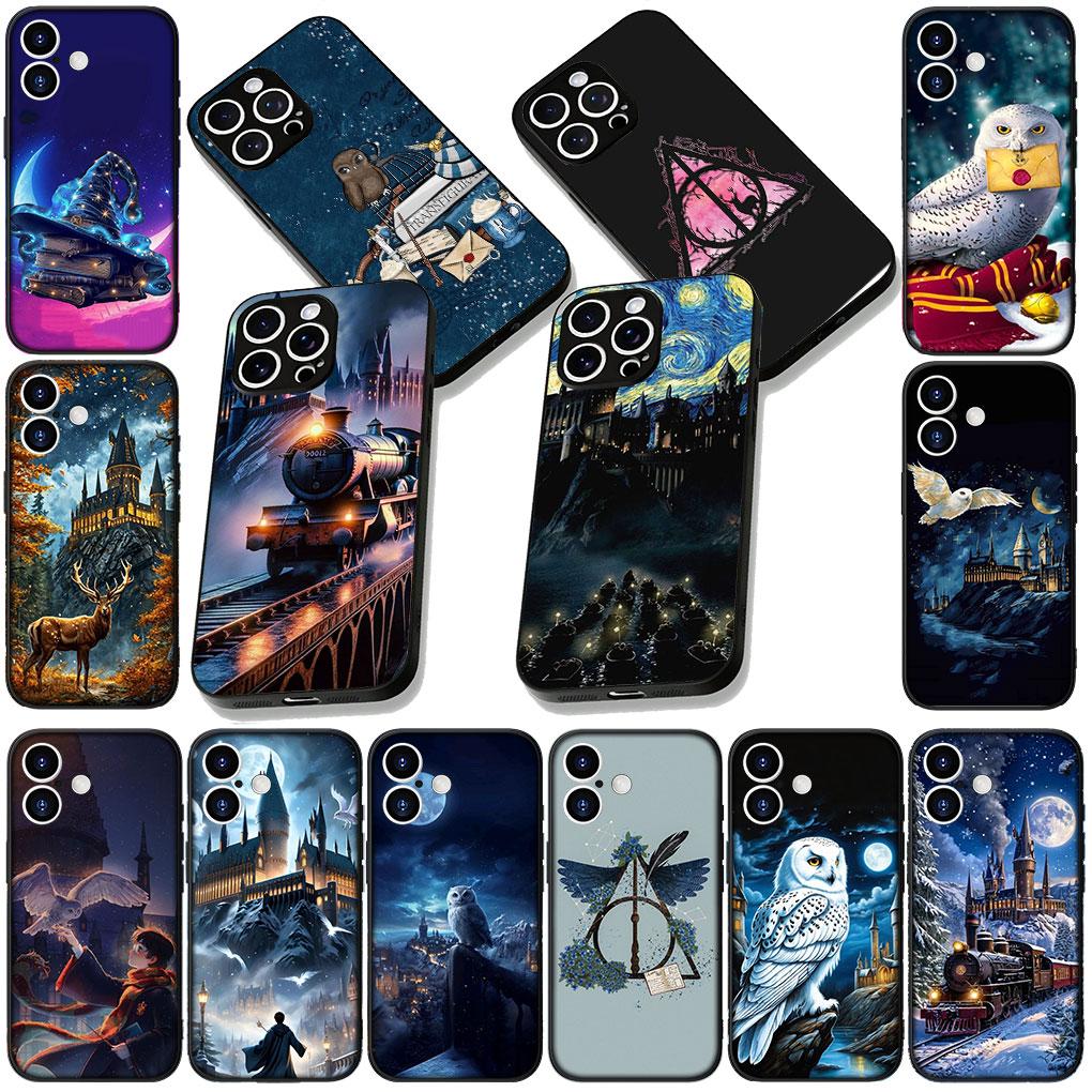 Phone Cover for Apple iPhone 13 12 Mini XS 11 Pro Max 7 8 Plus XR SE 2022 2020 SE3 Case Cool Harries Owl Wand Art Potters