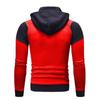 Новая мужская персонализированная двухслойная толстовка-кардиган с капюшоном и застежкой-молнией в стиле колор-блок