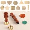 Wedding Invitation Round Scrapbooking Wax Sealing Stamp Merry Christmas Paint Seal Wax Copper Head