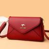 Women'S Fashion Splicing Women'S Shoulder Crossbody Soft Leather Middle-Aged And Elderly Mother'S Small Bag