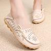 Casual Women Flats Girls Leather Shoes Be Non-slip Loafers Woman Soft Nurse Ballerina Dance Shoe Plus Size 34-44 Feminino
