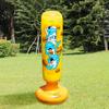 Kids Burger Boxing Sandbag Inflatable Dolphin Durable PVC Upright Rebound Boxing Sandbag for Active Exercise