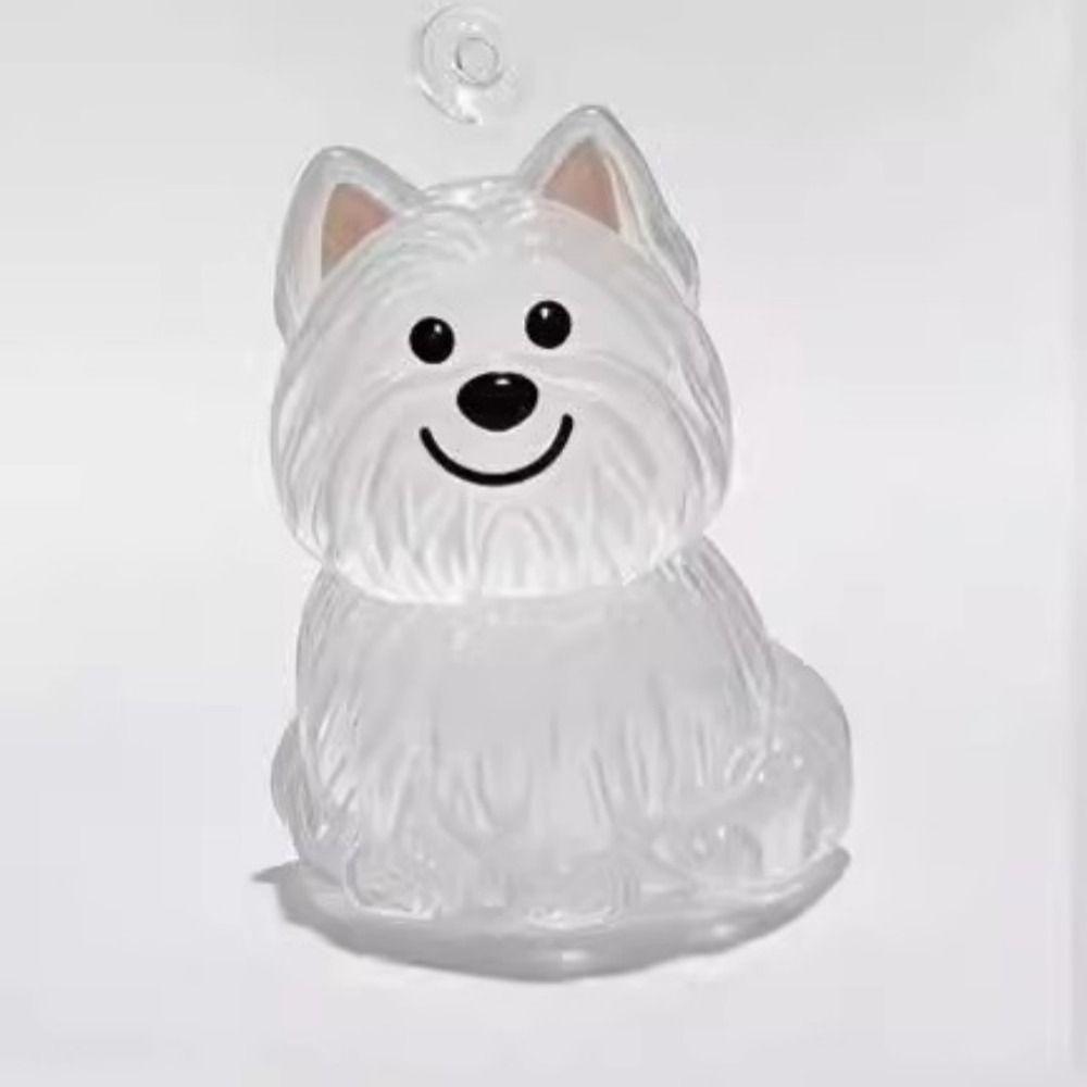 Transparent Dog Hair Collection Pendant Bichon Husky Corgi Gifts Dog Hair Storage Box Portable Pet Fun Keychain