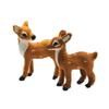 Simulation Sika Deer Animal Model Festival Creative Plastic Ornaments Artificial Plush Toys For Garden Party Decorations