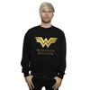 DC Comics Mens Wonder Woman 84 Golden Logo Sweatshirt