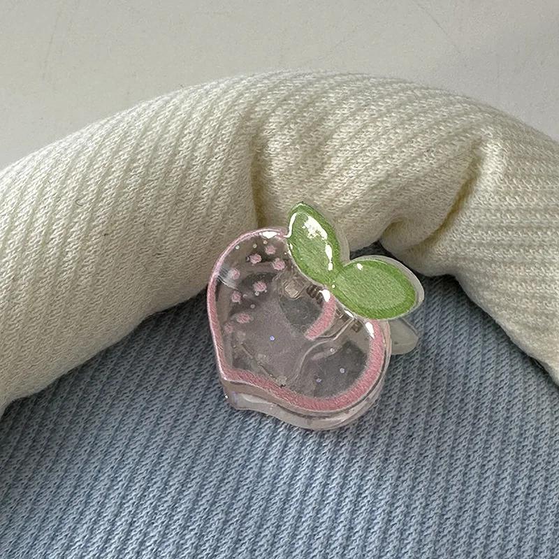 Супер милые маленькие заколки для волос для детей прозрачные акриловые заколки с мультяшными животными аксессуары для волос для девочек