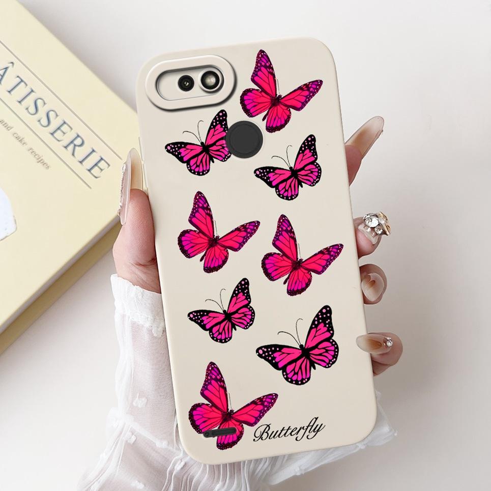 For Tecno Pop 2F Case Daisy Flower Butterfly Soft Silicone Cover For Tecno Pop 2 Plus Pop 2 Pro Power POP2F Phone Case Fundas