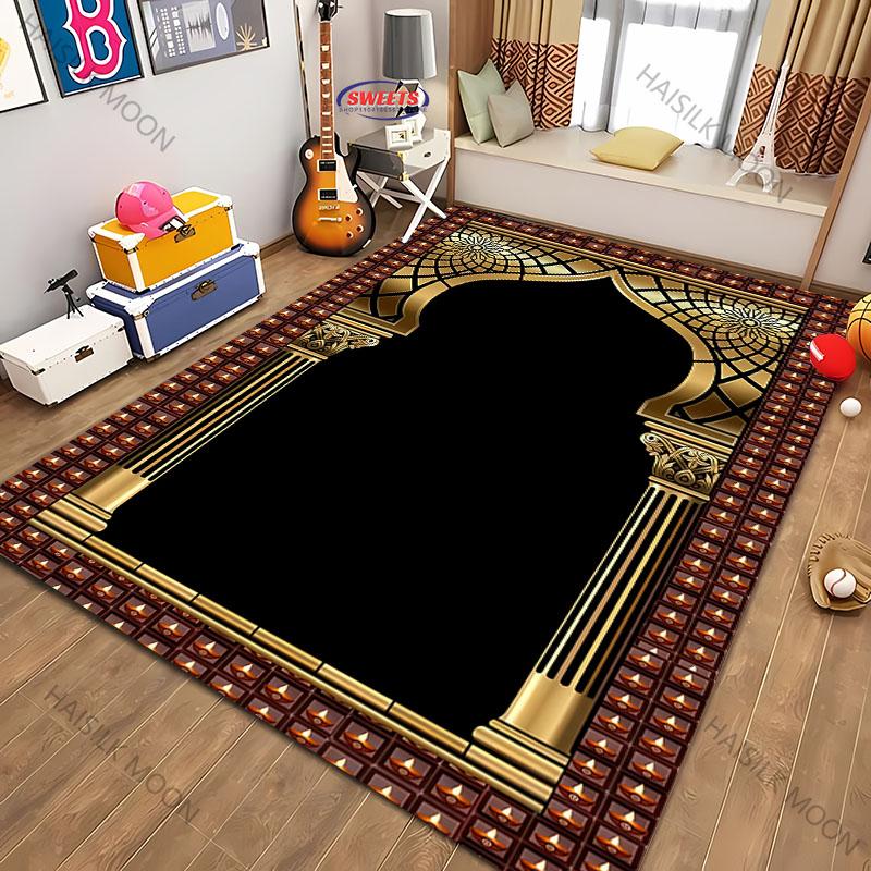 17 Стилей Исламский Молитвенный Коврик для Мусульман Рамадан Мягкий Мужской Молитвенный Коврик Портативный Ковер для Детской Спальни Коврик для Ежедневной Молитвы Подарки на Ид аль-Фитр
