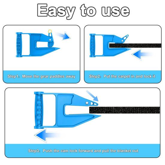 2 шт. Сверхпрочный фиксатор коврика Конный прицеп Тренажерный зал Коврик для пола Амуничник Сарай Инструмент для перемещения