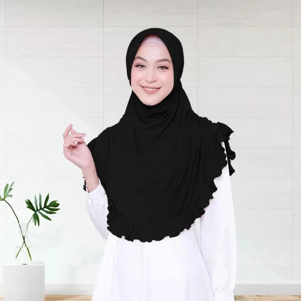 Рамадан мгновенный хиджаб женский мусульманский шарф цепочка платок обертывания эластичный головной убор шея шали Амира исламская молитва хиджабы тюрбан