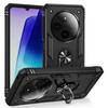 Противоударный складной чехол-броня для Redmi 14C 4G с подставкой-держателем и кольцом-держателем