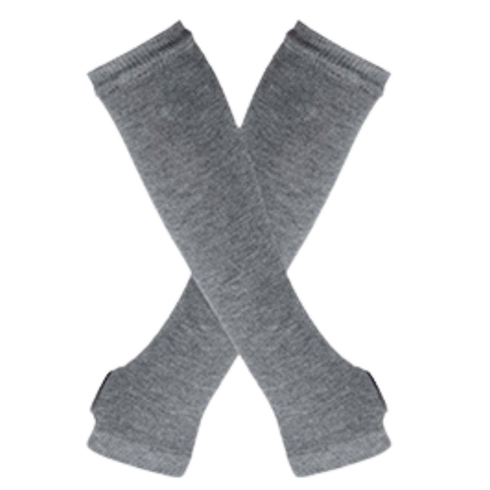 Полосатые унисекс перчатки с половиной пальцев длинные женские перчатки для девочек перчатки на руку теплые вязаные напульсники локтевые варежки теплая манжета