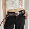 Leather Women's Belt Vintage Dress Jeans Belt American Waist Belt  Waist Accessories
