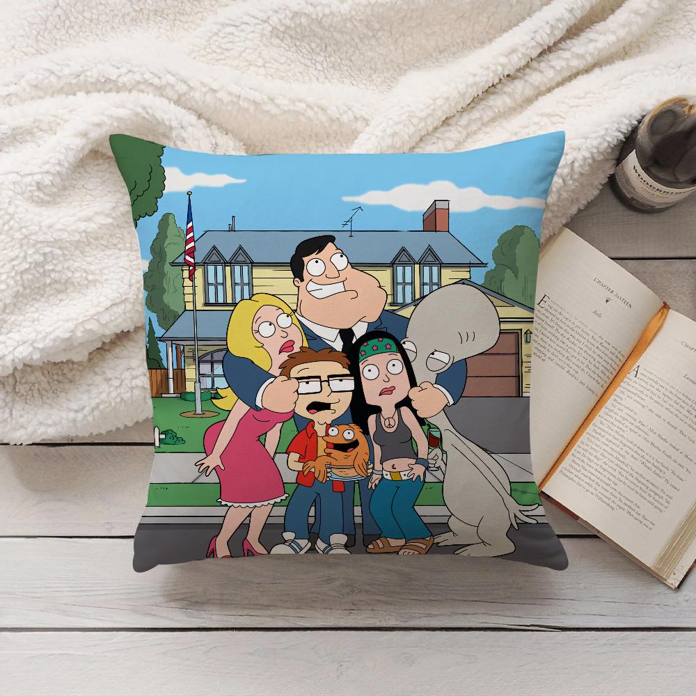 Cartoon AAmerican DDad Pillow Case Home Decoration Cushion Cover Suitable For Bedroom Car Office Sofa