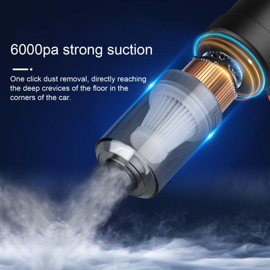 Long Endurance Mini Dust Buster Strong Suction Practical Electric Wireless Car Vacuum Cleaner