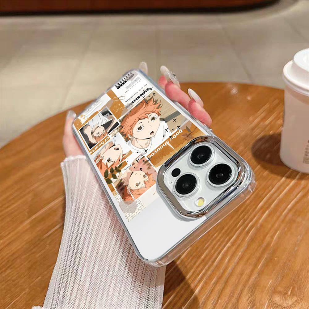 Крутое аниме H-Haikyu!! Чехол для телефона для iPhone 17 16 15 14 13 12 11 Pro Max Xr Air Plus Силиконовый чехол Серебристый чехол с жесткой оболочкой