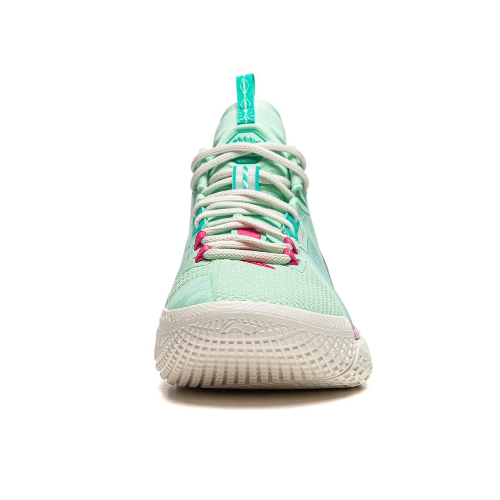 Li Ning Fan Wu 4 Weichu Youcai Basketball Shoes Men Sneakers Green Purple ABFU015-4