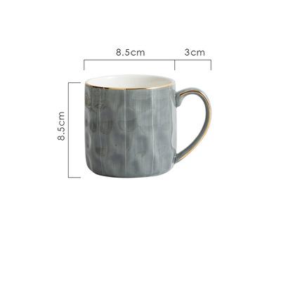 Unique Design Drinkware Nordic Delicate Handmade Luxury Ceramic Coffee Mugs With Gold Rim