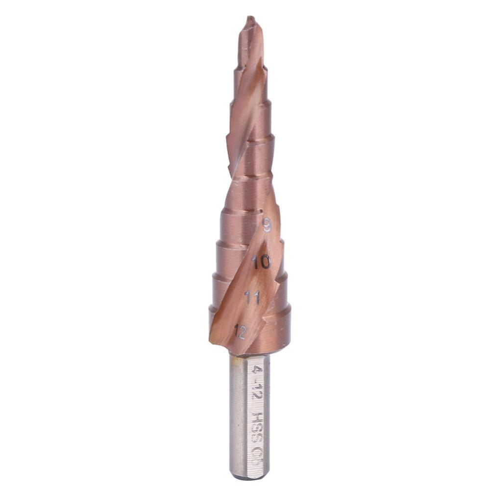 Cobalt Coating Step Drill Bit Triangular Shank Step Drill Bit Set Hole Opening Tool Counterbore