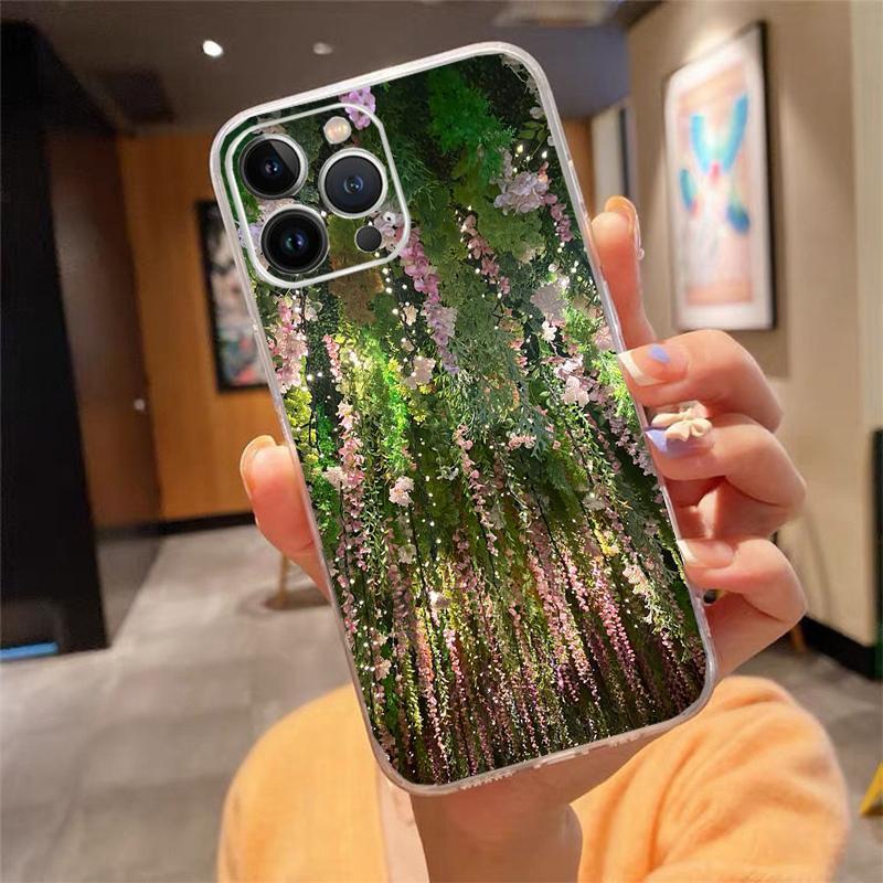 Flowers Garden Phone Case For Iphone 15 14 Pro Max 13 12 11 Pro Max XSMax XR 12 13 Mini 14 Plus
