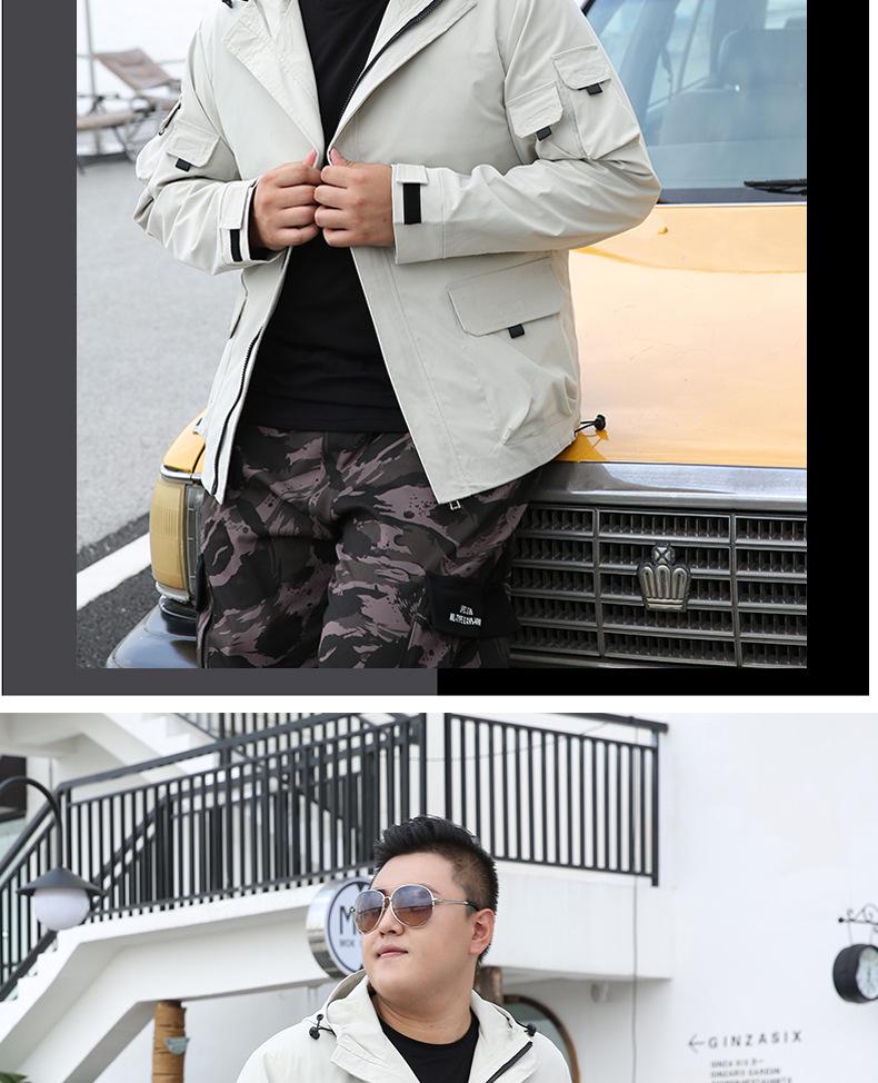 2019 Весна/Осень Мужская Модная Рабочая Куртка Большого Размера