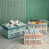 Thickened Portable Picnic Basket Stackable Plastic Storage Box  Fruit Vegetable Storage