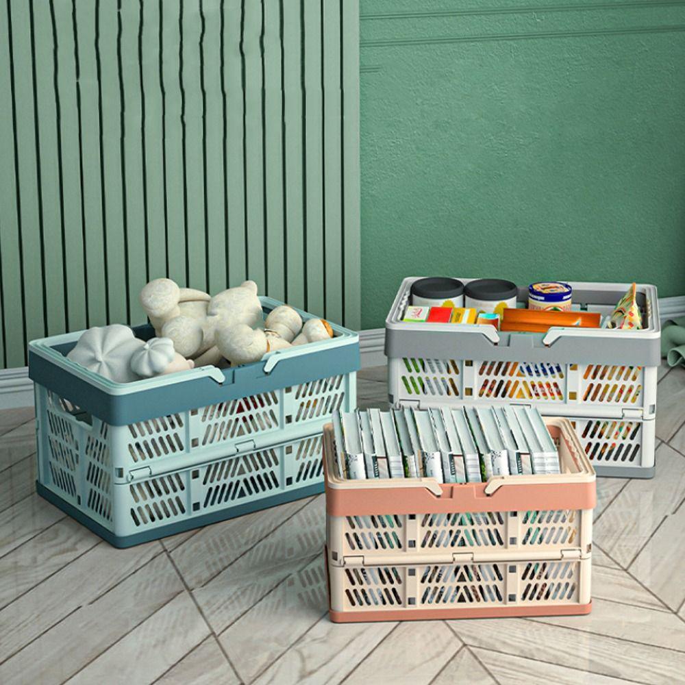 Thickened Portable Picnic Basket Stackable Plastic Storage Box Fruit Vegetable Storage