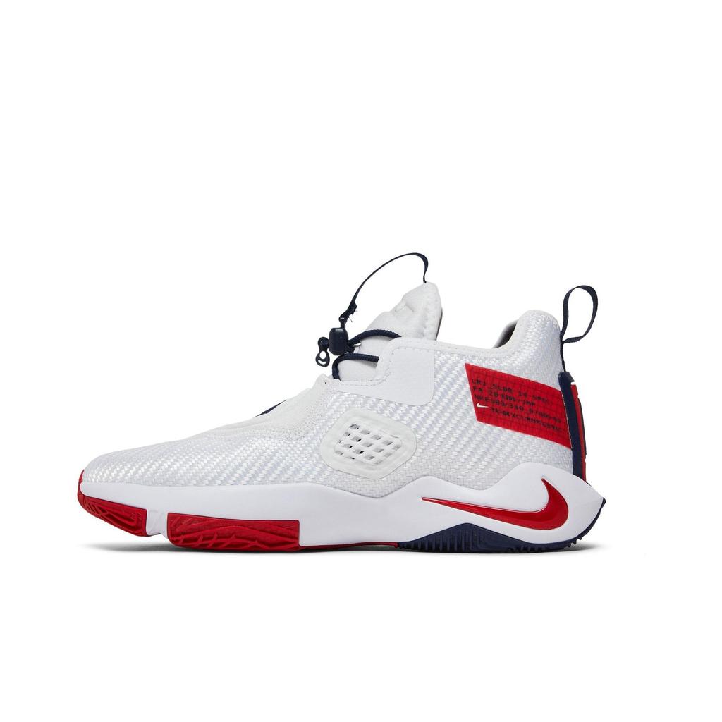 Nike LeBron Soldier 14 Grade School 'White University Red' (Unisex) White / University Red / Team Red Kids' Basketball Shoes CN8689 100