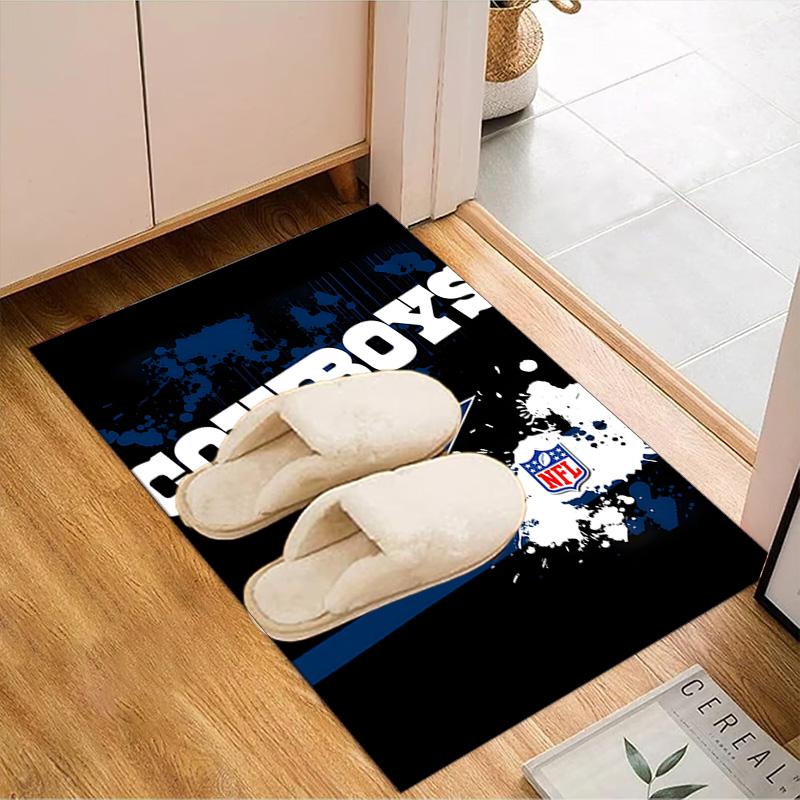 Cowboys Team Logo Rug Game Carpet, Floor Mat for Bedroom Living Room Entryway Rug, Home Decor Idea Gift for Christmas birthday