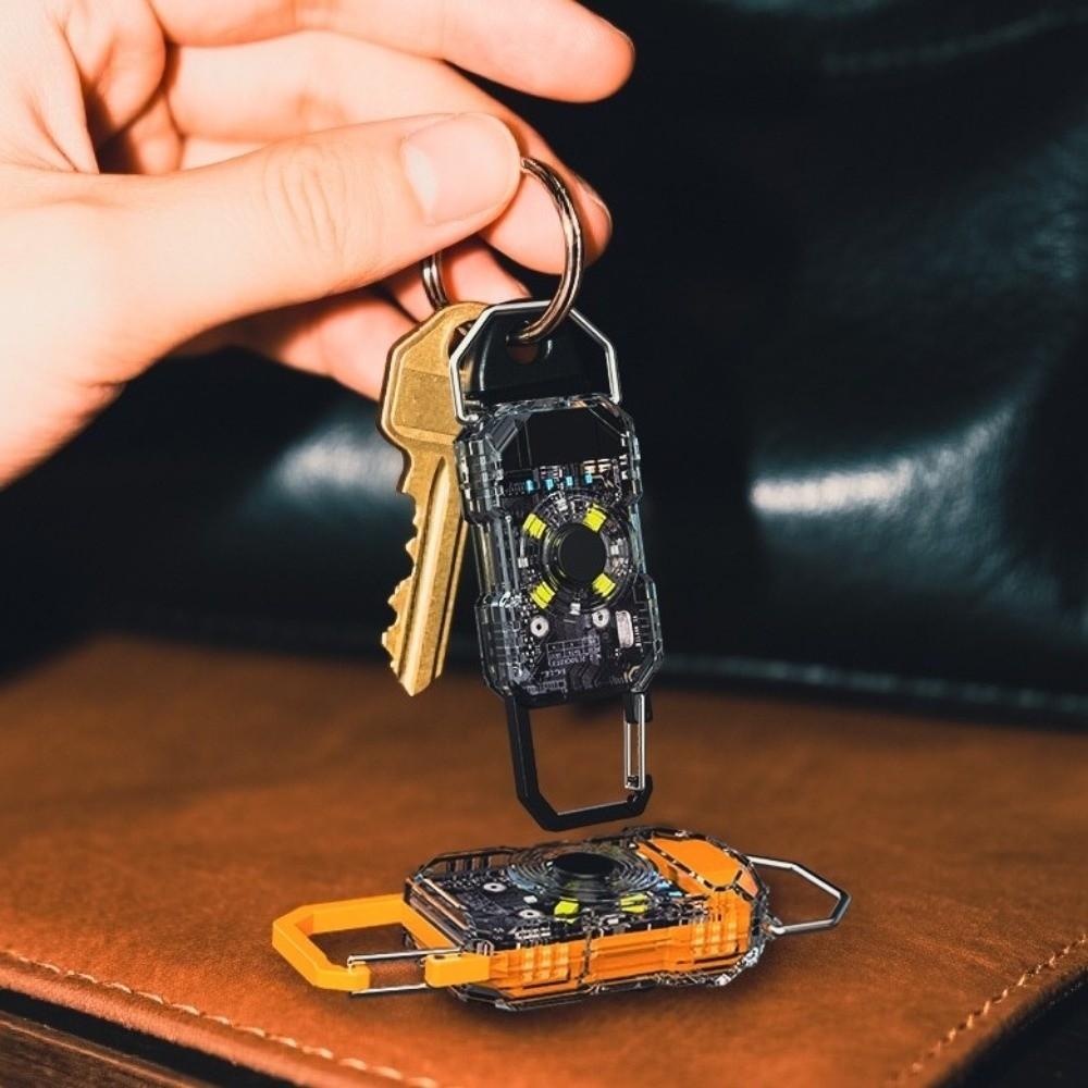 With Metal Hat Clip Mini LED Keychain 6 Modes Thumb Size Mini Keychain Flashlight  Outdoor
