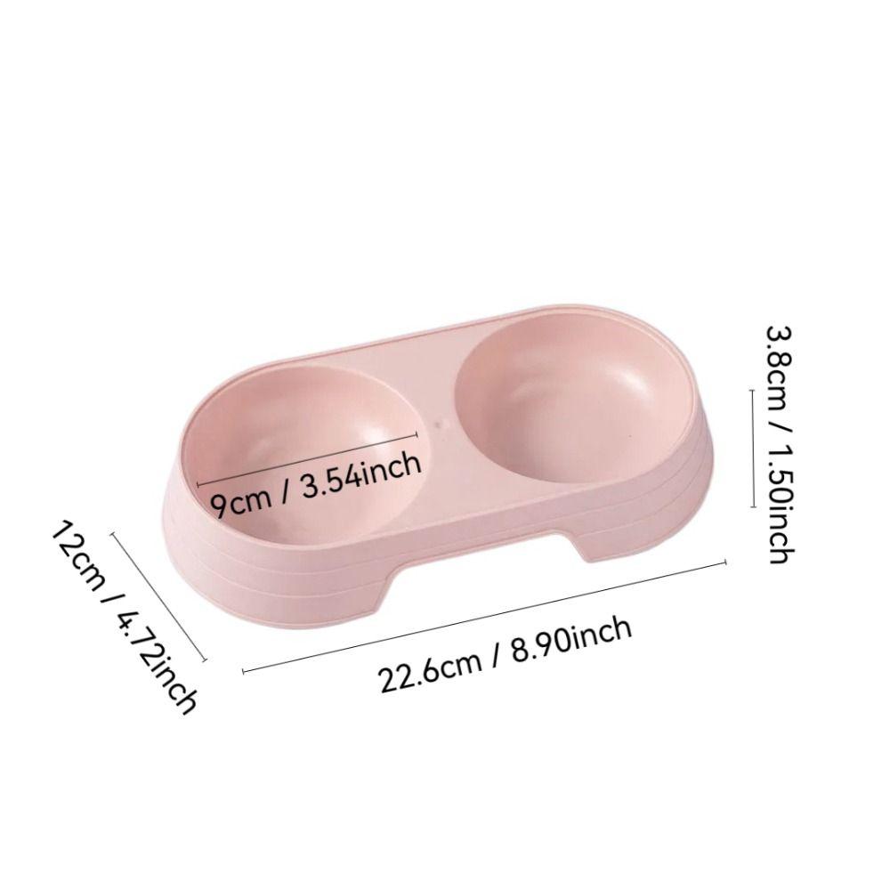 Миски для кошек большой вместимости, двойные, портативная кормушка, миска, прочные товары для питомцев
