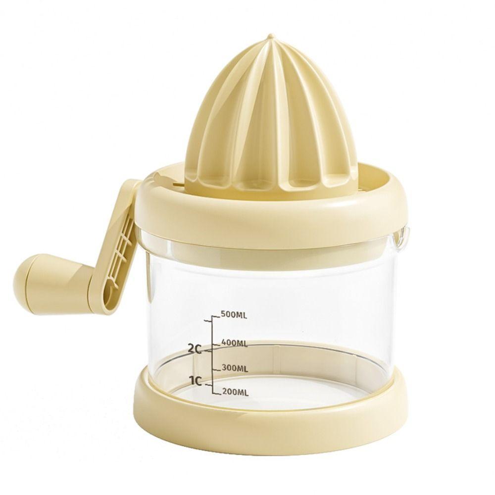 Scale Measure Hand Press Squeezer Transparent Fruit Residue Separator Citrus Press Home Use