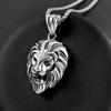Personalized Domineering Lion Head Necklace Men'S Pendant Hanging Jewelry Hipster Titanium Steel Pendant
