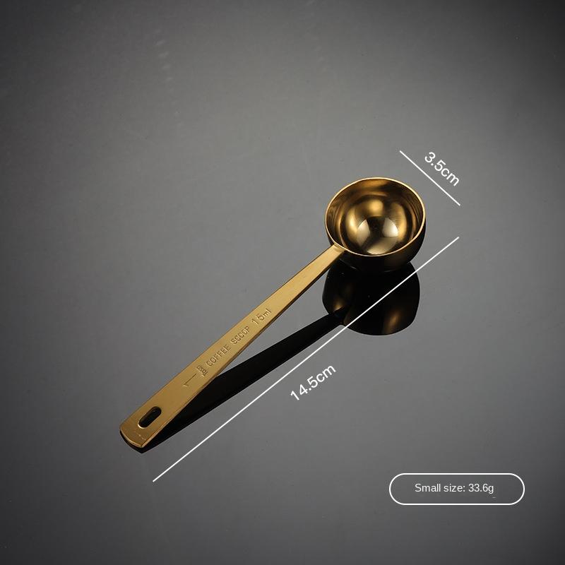 HANYANG 304 Нержавеющая сталь Серебряная сварка Большая мерная ложка с ручкой Титан позолоченный Красочные кухонные принадлежности для выпечки