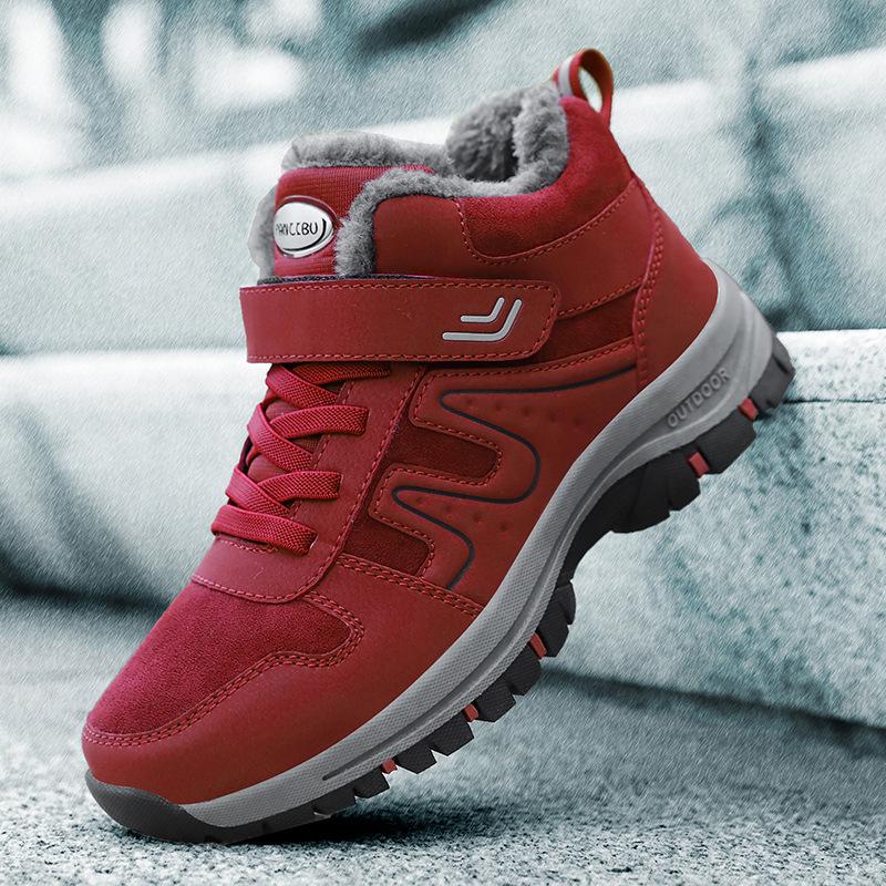 Elderly Shoes Men's Non-slip Soft Sole Middle-aged and Elderly Walking Shoes Winter Velvet Cotton Father Shoes Versatile Mother Shoes Women's Cotton