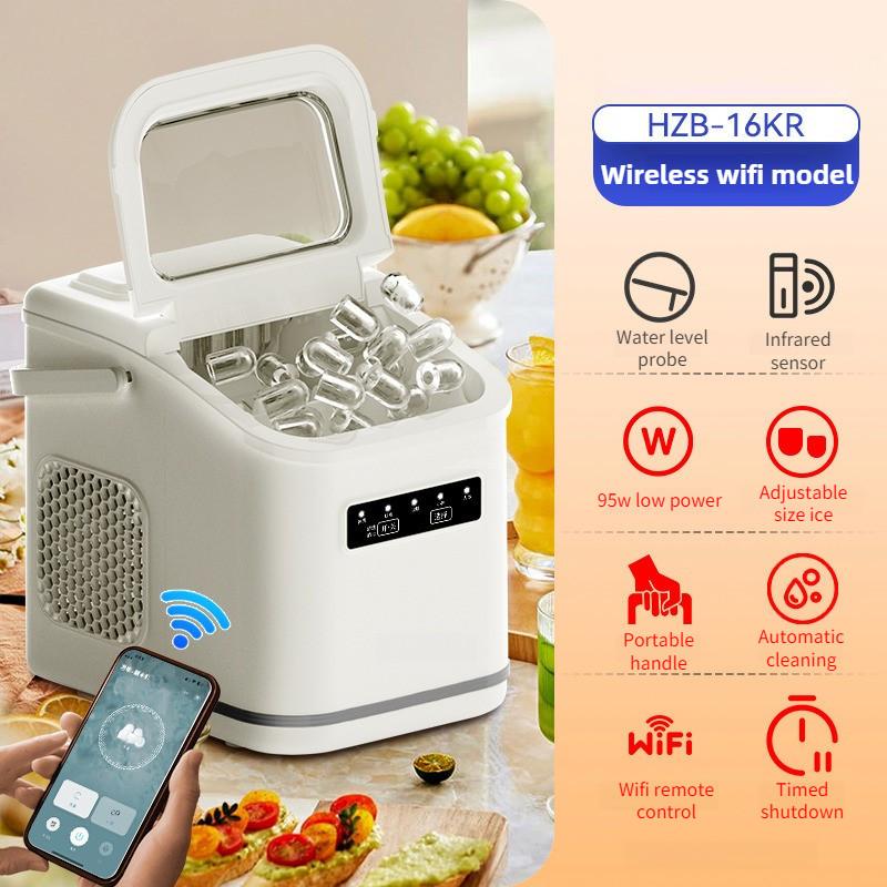 Бытовой автоматический самоочищающийся льдогенератор, бесшумная работа, машина для производства льда, маленький электрический льдогенератор для кубиков льда