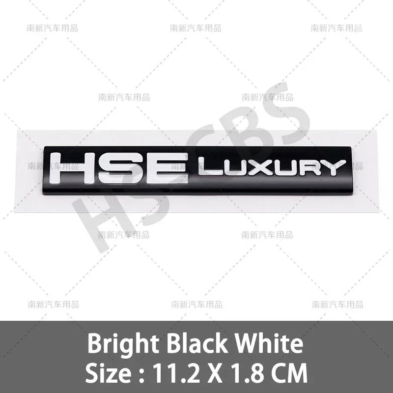 3D ABS HSE Luxury Badge SCV6 SCV8 SDV6 SDV8 Rear Trunk Emblem Car Fender Stickers For Discovery Velar Range Rover