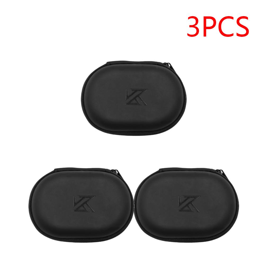 1-20 шт. Наушники KZ Овальная сумка для хранения Проводные наушники PU Чехол для хранения на молнии Портативный чехол-контейнер для KZ BA10 AS10 ES4