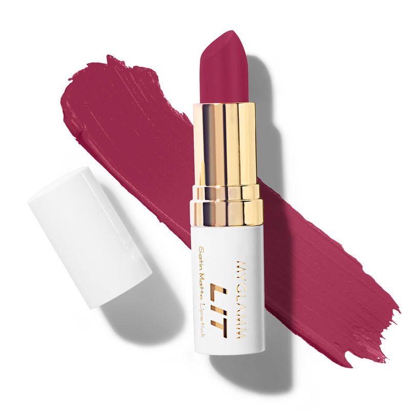 Myglamm Lit Satin Matte Lipstick - Gossip Girl