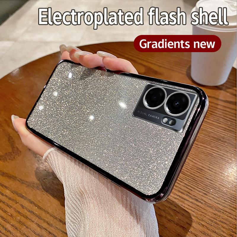 Чехол для Realme Narzo 50 5G Чехол для телефона Realme Narzo 50 5G с блестящим покрытием, силиконовый чехол для объектива камеры, мягкая задняя крышка