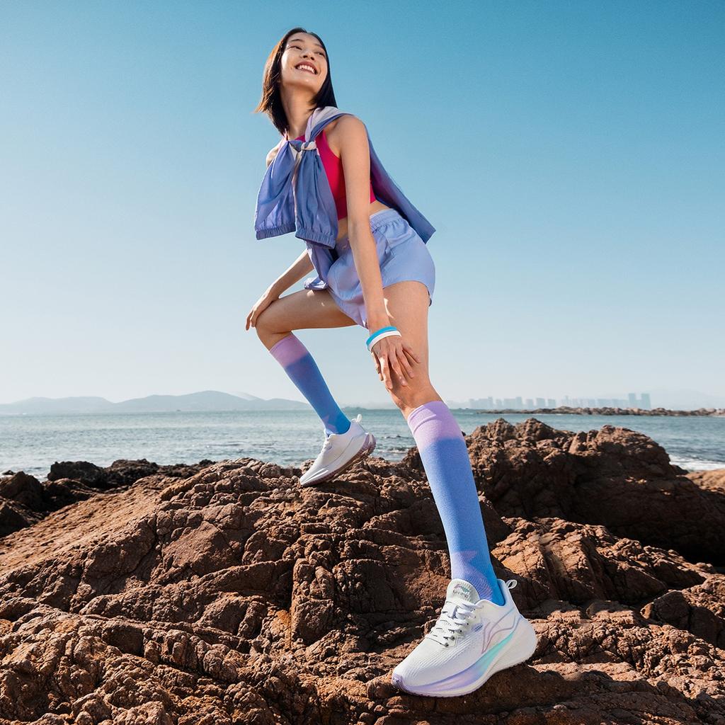 (WMNS) Li-Ning WuShi 5S Lite 'Белый Фиолетовый Синий' Женские ARST004-3